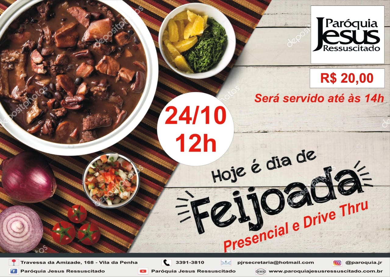 Vem aí mais uma Feijoada! - Outubro de 2021