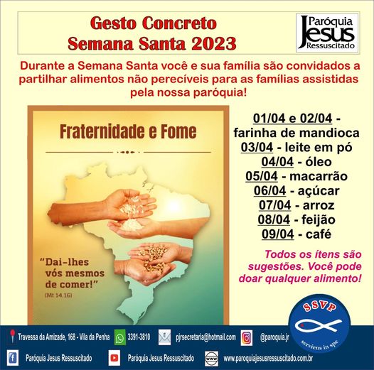 Gesto Concreto da Semana Santa 2023