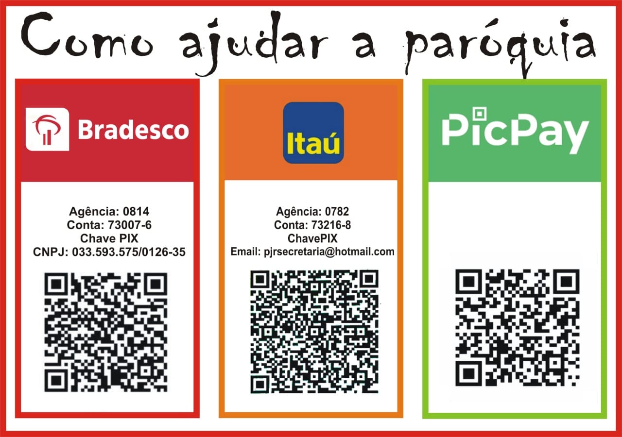 Contribuições para a paróquia via QR Code